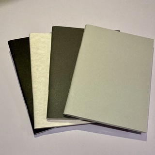 CREBLISS MONO 4in1 Notebook Set / Blank Notebook / Journal Bundle Set / Handmade Notebook