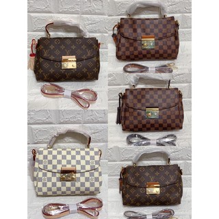LV Louis Vuitton Croisette Leather Bag- Actual Photo