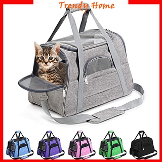Airline Approved Pet Dog Carrier bag Soft Sided Mesh Dog Backpack Travel Carrier For Small Cat Dog