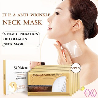 5Pcs/Set Neck Masks Crystal Collagen Whitening Anti-Aging Neck Whitening Patches