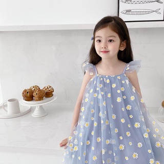 ✱∈Girls summer dress 2020 new Korean girl baby princess dress children s summer western style mesh s