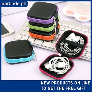 Portable Earphone / Sd / Tf Card / Charger / Coin Storage Bag For Travel