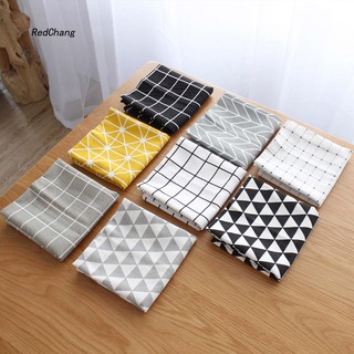 RDCG★40x60cm Simple Cotton Linen Napkin Placemat Dining Table Background Cloth Decor