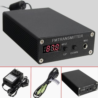 *Ready Stock* 87~109MHz Stereo Digital FM Broadcast Transmitter Radio Station + Adapter + Wire NEW