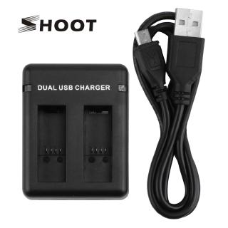Dual Port Slot AHDBT-501 Battery Double Charger For GoPro Hero 8 7 6 5 Black Cam With USB Cable For Go Pro Hero 8 Accessory