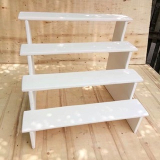 Wooden Cupcake stand bleacher ladder type