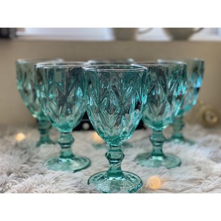 Embossed Water Goblets 6pieces 300ml