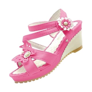 kids fashion sandals with butterfly design wedge sandals
