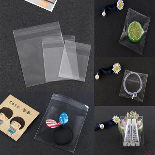 100pcs Transparent Cellophane Birthday Goodies Plastic Gift Candy Cookie Bags Polka Small Bags (1)