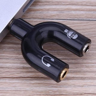 3.5mm Audio Adapter 3.5 One Point Two Audio Adapter U-Shaped Adapter Mobile Headset Splitter For Computers And Mobile Phones