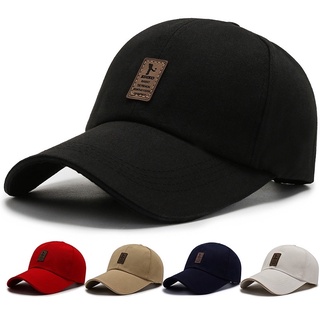 Black Plain Metal Adjust Cap Fashion Outdoor Bull Caps Close Baseball Cap for Men/women