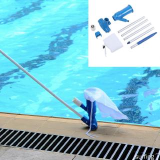 Pool Pond Vacuum Cleaner Swimming Pool Vacuum Jet 5 Pole Sections Suction Tip Connector Inlet Detachable Cleaning Tool Kit