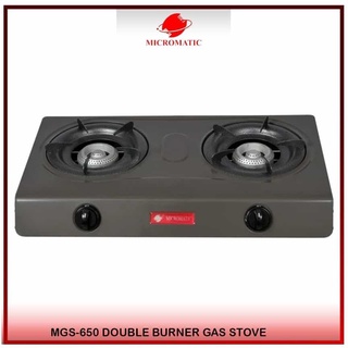 ✢STOVE Double Burner Gas Stove (Grey) MGS-650 MICROMATIC