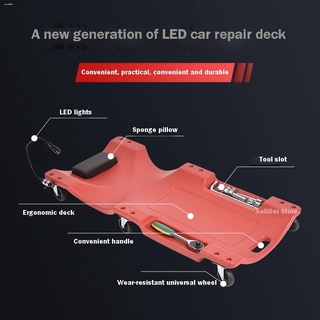 Automobiles◆☸【3 Year Warranty】With Led Lighting Car Repair Creeper Lying Board 40inch Auto Repair bo