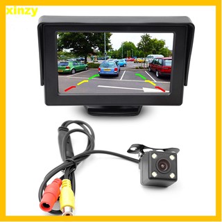 【Ready Stock】✜Car camera 4.3" TFT LCD Monitor Car Rear View Reverse Night Vision Backup Camera Kit