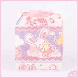 5 Pc Trial Outfit ABDL Adult Baby Diaper Cute Powder Rabbit Thick ABU High Absorbent Diaper GNK4