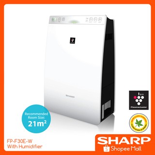 Sharp KC-F30E-W Air Plasmacluster Air Purifier with HUMIDIFIER