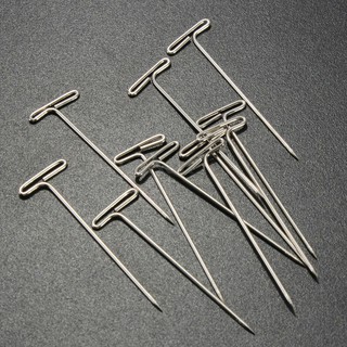 50 Pcs/Pack Metal 38mm Long T Pins For Modelling Macrame Wigs