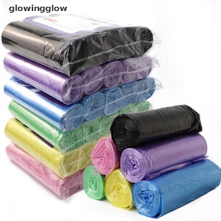 Glwg 5Rolls 100Pcs Household Disposable Trash Pouch Kitchen Storage Garbage Bags Glow