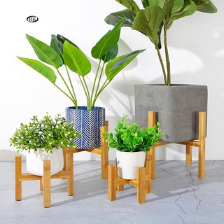 【BK】Wood Flower Pot Bonsai Rack Holder Home Garden Indoor Display Plant Stand Shelf (2)