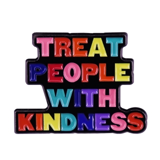 Treat People With Kindness TPWK Rainbow Groovy Lapel Pin Harry Styles Song Inspired Badge LGBTQ Pride Gift