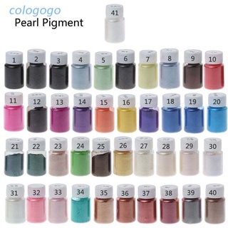 COLO 41Color Pearlescent Mica Powder Epoxy Resin Dye Pearl Pigment Jewelry Making 10g