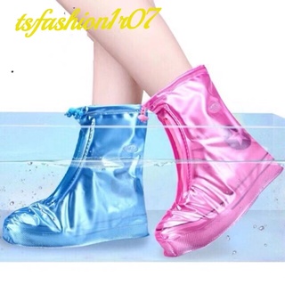 TS Unisex Adult Rain Thick Waterproof Shoe cover