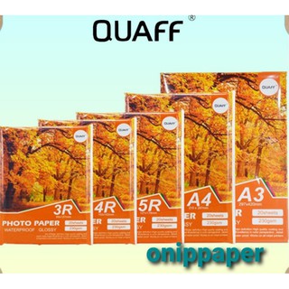 Quaff 3r,4r,5r,A4 Photopaper Glossy 230gsm (20pcs/pack)