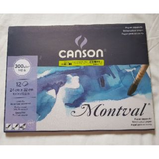 SALE CANSON Montval watercolor 300gsm 9x12 12 sheets padded