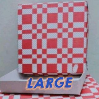 CHECKERED PIZZA BOX STYLE (sold by 100's)