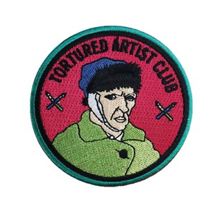 Vincent van Gogh Tortured Artist Club Iron On Patch Embroidered Sew On Art