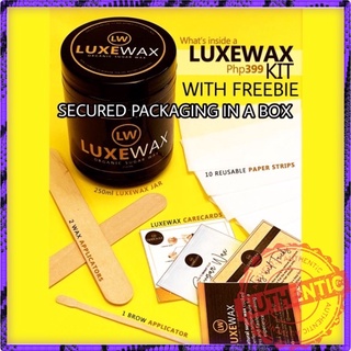 WITH FREEBIE LUXEWAX KIT ORGANIC WAX HAIR REMOVAL LUXE WAX