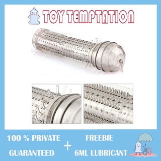 Toy Temptation Silicone Spike Dotted Ribbed Condoms Time Delay Lasting Reusable Penis Rings Crystal