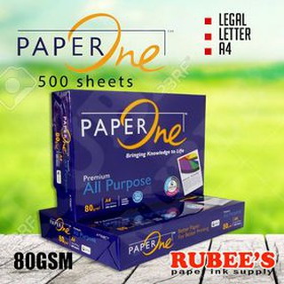 PAPER ONE BOND PAPER 80GSM 500SHEETS