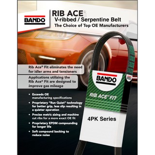 BANDO 4PK595 - 4PK845 V-RIBBED / SERPENTINE Belt (4PK Series)