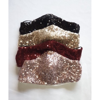 Sequin Fashionable Sparkly Bling Face Mask For Weddings Holiday Events Giveaways Or Souvenirs