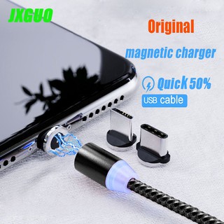 COD Original Magnetic Charger Cable iphone/Micro/Type-C/USB Android Magnet Charging