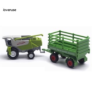 /LO/ Realistic Alloy Harvester Oil Tank Farm Vehicle Sliding Car Model Kids Toy Gift (6)