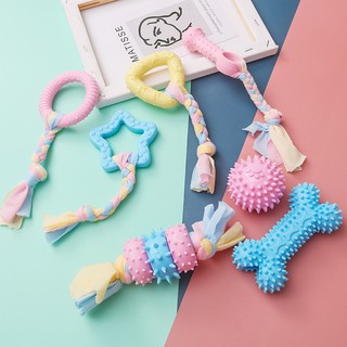 Dog Toys Clean Teeth Pet Toys Puppy Cats Chew Toys For Dogs Resistant To Bite Bone Molar Thorn
