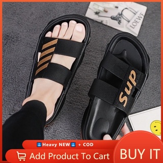 <Heavy NEW>Selipar lelaki Men's Sandal Summer Superme Slippers Outdoor shoes home slippers Non-slip wear shoes#Preferred