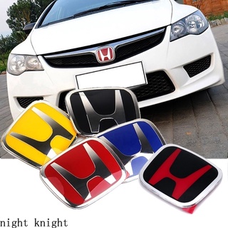 Night knight Car Front Emblem Rear Trunk Badge Steering Wheel Center Sticker for Honda Civic Accord