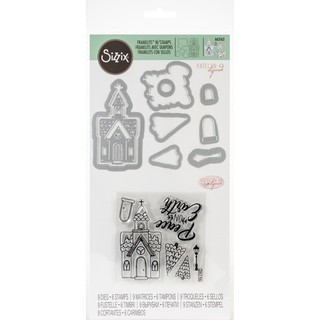 Sizzix Framelits With Stamp - Church, Peace On Earth
