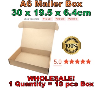 A6 (30x19.5x6.4cm) WHOLESALE Mailer Box Corrugated Carton Packaging Brown Boxes Die Cut Lowest price