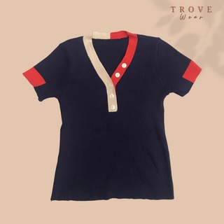 Two Toned Knitted Top — Trove Wear