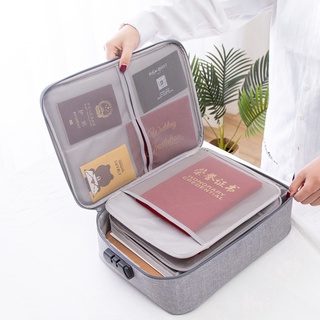 【Stock】 Big Capacity Document Organizer Insert Handbag Travel Bag Pouch ID Credit Card Wallet Cash H