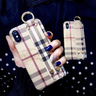 Iphone6s 7 8plus X XR Xs Max Burberry shell Protective sleeve