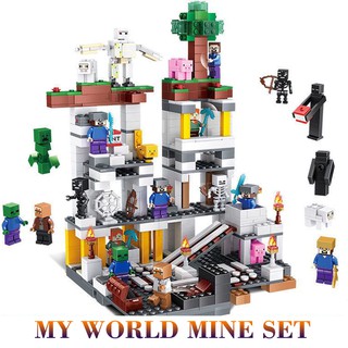 Minecraft Series Mine Set Model Building Blocks Lego Compatible children Bricks Creative DIY toys Game Gift MY World