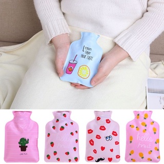 Cartoon printed mini Electric Hot Compress bag bottles for hand feet warm,Relieve menstrual position