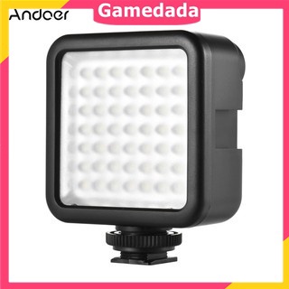 Andoer W49 Mini Interlock Camera LED Panel Light Dimmable Camcorder Video Lighti