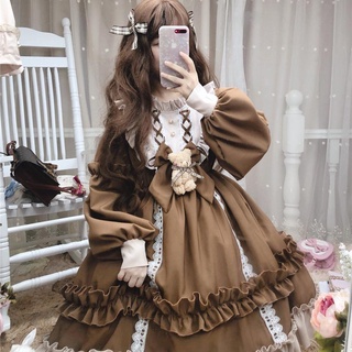 Lolita skirt full set of Japanese lovely Lolita student dress fall / winter 2021 Lolita soft Girl Skirt